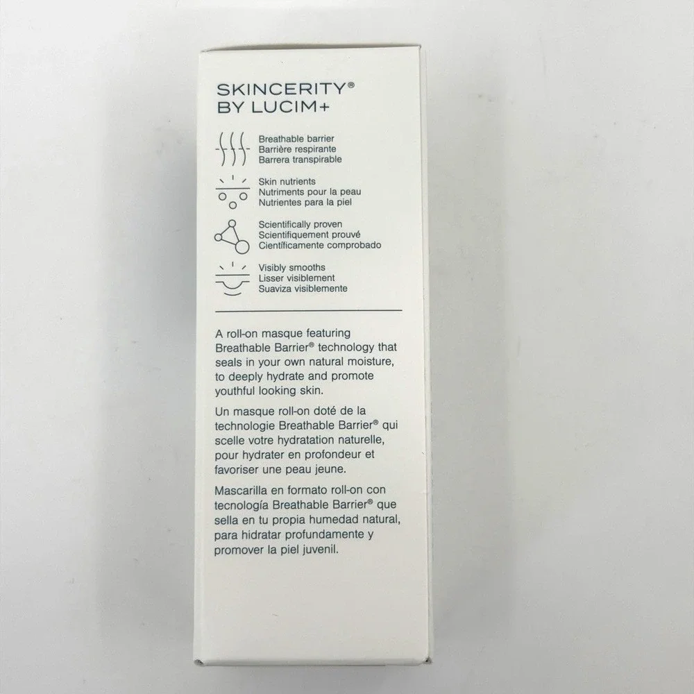 Lucim+ (Nucerity) Skincerity Nightly Breathable Masque 1 fl oz Roll On BB 03/27